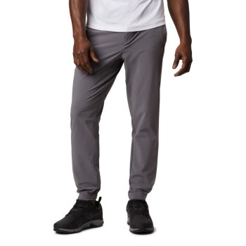 Columbia Lodge Woven Jogger, Pantalones Grises Para Hombre | 752648-OVC